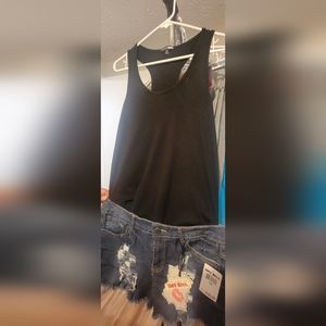Shorts and body suit tank top